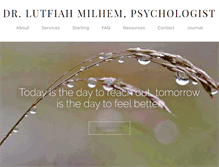 Tablet Screenshot of drmilhem.com